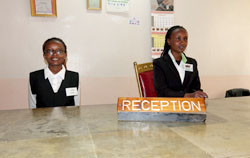 Receptionist at Bantu Lodge